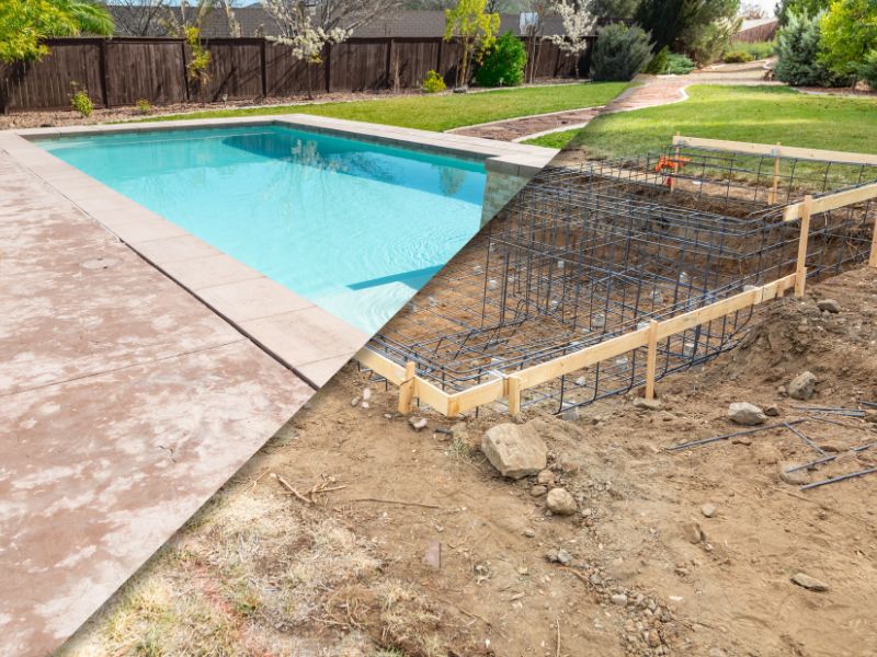 étapes terrassement de piscine